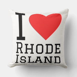 Jag älskar Rhode Island Kudde