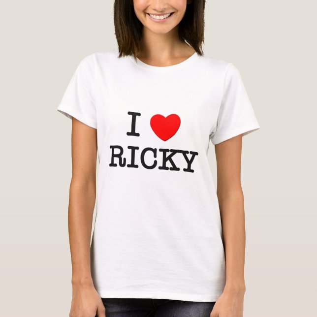 Jag älskar Ricky T-shirt (Framsida)