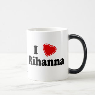 Jag älskar Rihanna Magisk Mugg