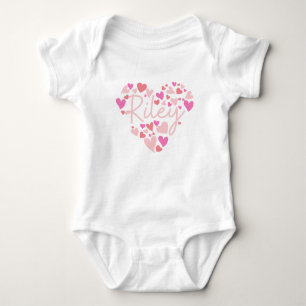 Jag älskar Riley hjärtan i rosa T Shirt