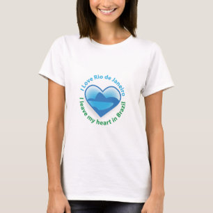 Jag älskar Rio de Janeiro - jag lämnar min hjär T Shirt