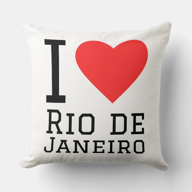 Jag älskar Rio de Janeiro  Kudde (Framsida)