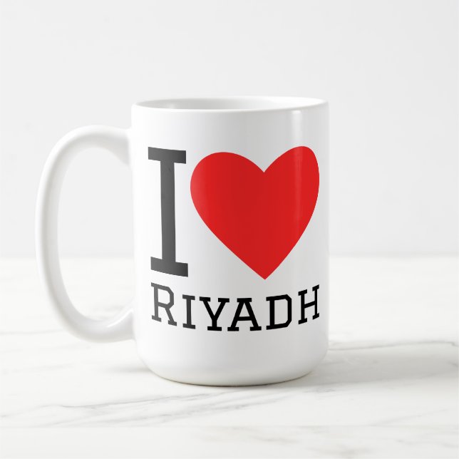 Jag älskar Riyadh  Kaffemugg (Vänster)