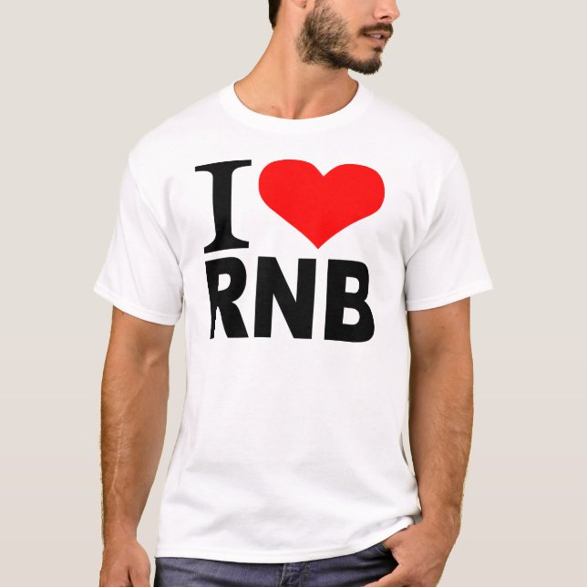 Jag älskar RnB T Shirt (Framsida)