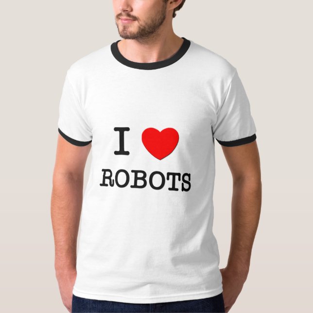 JAG ÄLSKAR ROBOTAR T-SHIRT (Framsida)