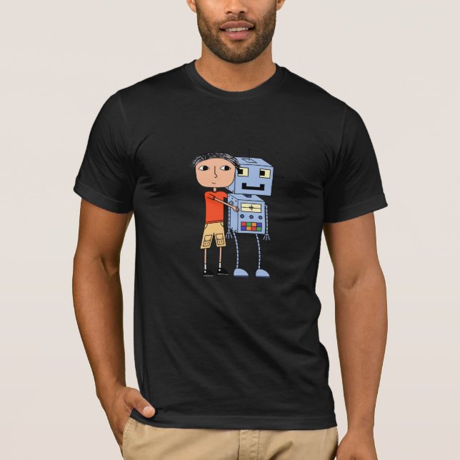 Jag älskar robotar - T-tröja T-shirt (Framsida)