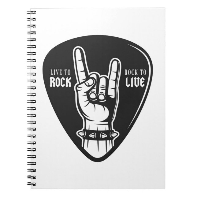 Jag älskar rock anteckningsbok (Framsidan)