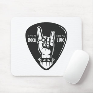 Jag älskar rock musmatta