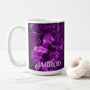 Jag älskar Rock 'N Roll Elgitarr Personlig Kaffemugg