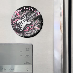 Jag älskar Rock N Roll Elgitarr Personlig Magnet