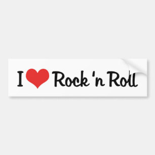 Jag älskar Rock 'n Roll Klistermärke
