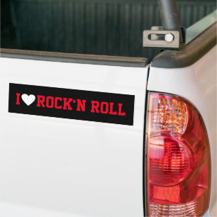 jag älskar rock'n roll bildekal