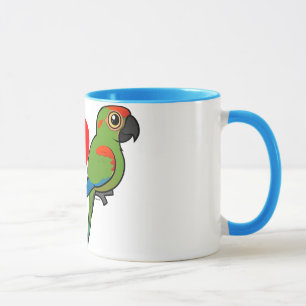 Jag älskar Röd-beklädde Macaws Mugg