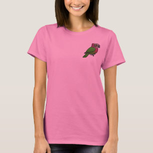 Jag älskar Röd-fläkt papegojor T Shirt