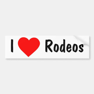 Jag älskar Rodeos Bildekal