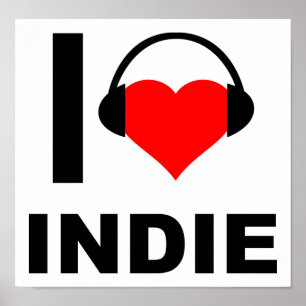 Jag älskar rolig Indie-affisch Poster