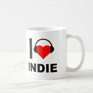 Jag älskar rolig Indie-mugg Kaffemugg