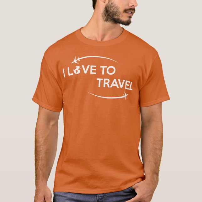 Jag älskar rolig Loveoravel T Shirt (Framsida)