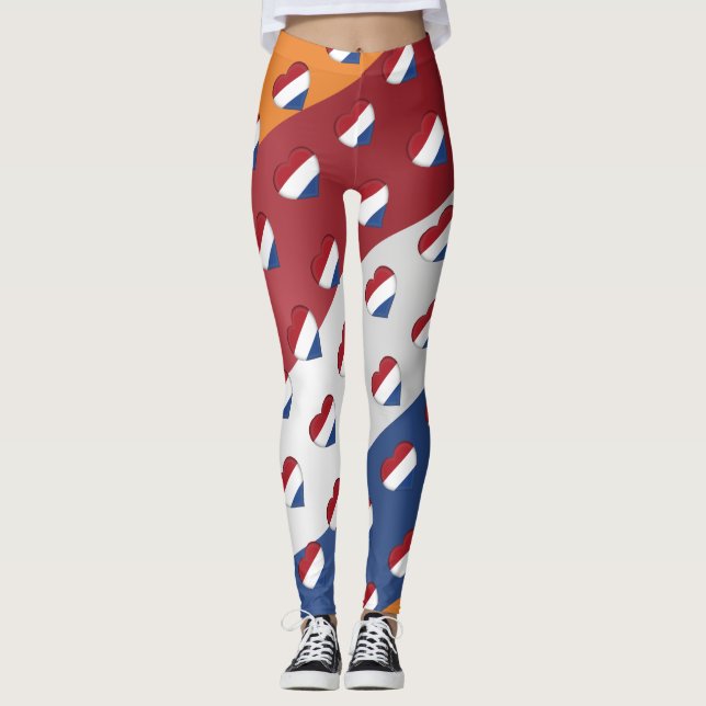 Jag älskar roliga Nederländerna holländska Leggings (Framsida)