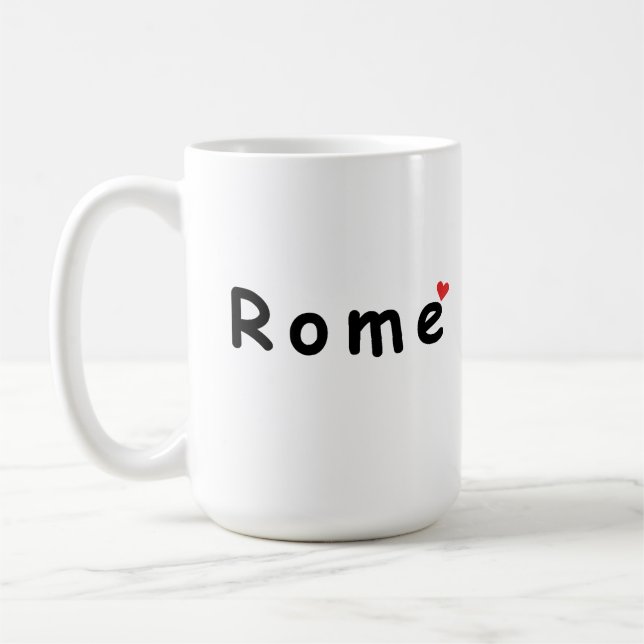 Jag älskar Rom Kaffemugg (Vänster)