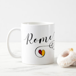 Jag älskar Rom, romer, Italien Kaffemugg