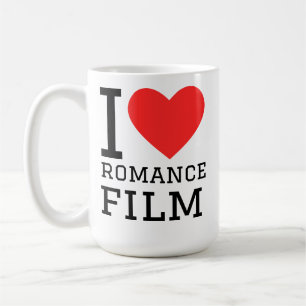 Jag älskar romantisk film kaffemugg