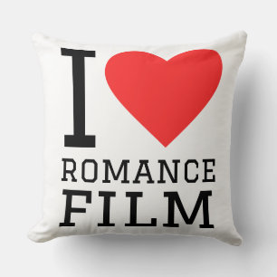 Jag älskar romantisk film kudde