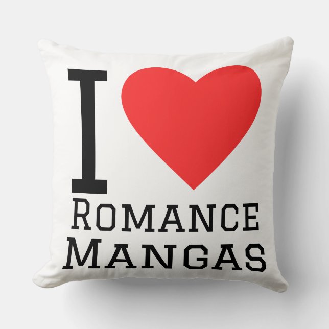 Jag älskar romantisk manga  kudde (Framsida)