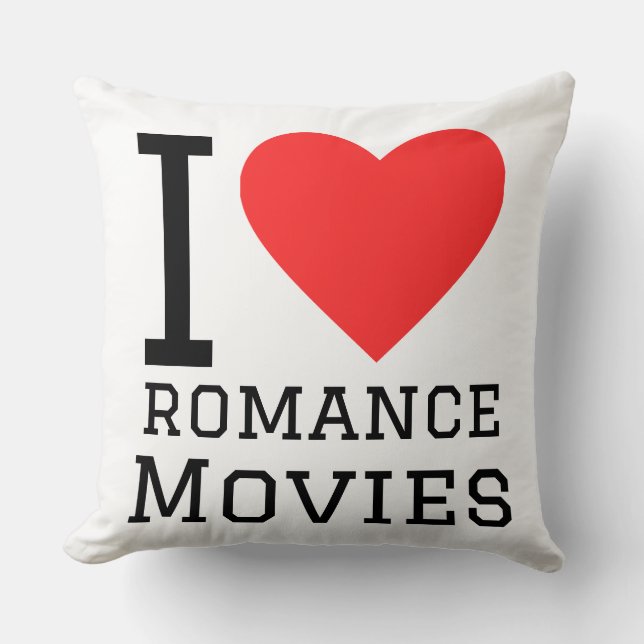 Jag älskar romantiska filmer kudde (Framsida)