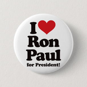 Jag älskar Ron Paul för president Knapp