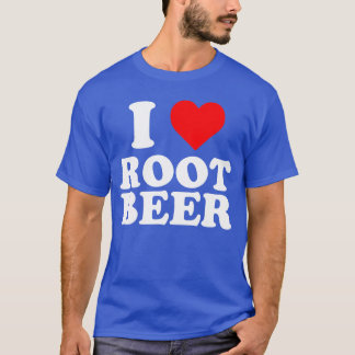 Jag älskar Root Beer Roligt Kärlek Dricka Float Äl T Shirt