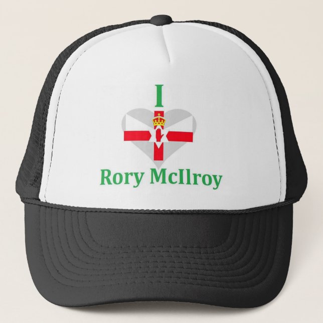 Jag älskar Rory nordliga McIlroy - ireland Truckerkeps (Framsida)