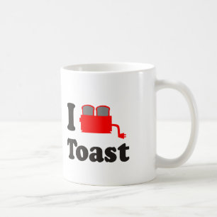 Jag älskar rostat bröd kaffemugg