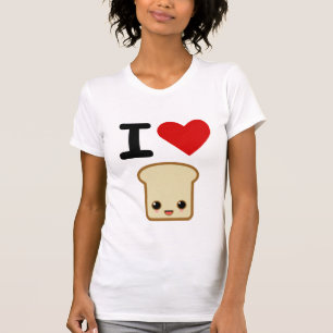 Jag älskar rostat bröd tee shirt