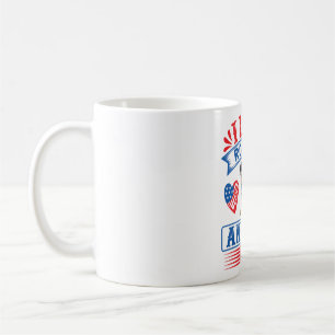 Jag älskar Rotties och USA Kaffemugg