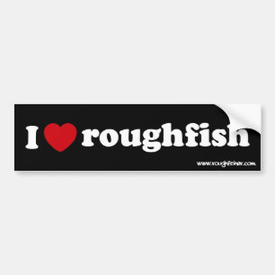 jag älskar roughfish sig bildekal