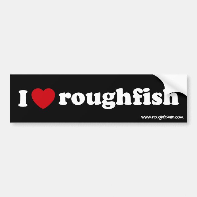 jag älskar roughfish sig bildekal (Framsidan)