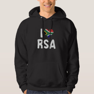 Jag älskar RSA Republiken Sydafrika Sydafrikansk Hoodie