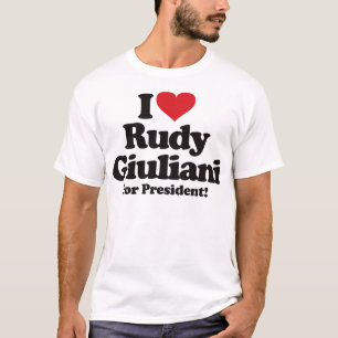 Jag älskar Rudy Giuliani för president Tee Shirt