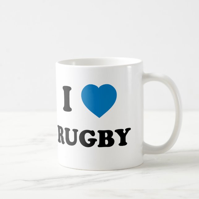 Jag älskar Rugby Kaffemugg (Höger)