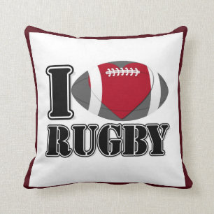 Jag älskar Rugby kudder Kudde