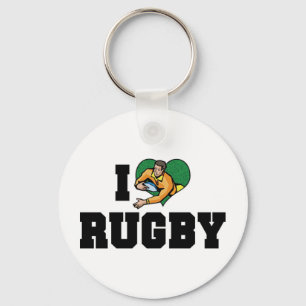 Jag älskar rugby nyckelring