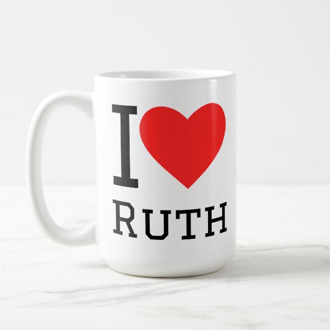 Jag älskar ruth kaffemugg (Vänster)