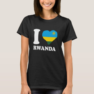 Jag älskar Rwanda Rwandas stolthet Rwandas flagga T Shirt