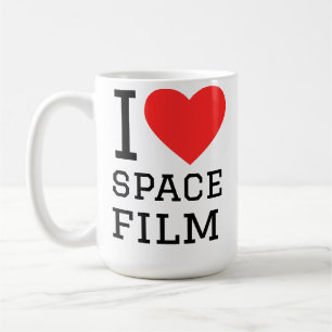 Jag älskar rymdfilm kaffemugg