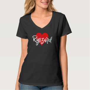 Jag älskar Ryszard förnamn kärlek hjärta T Shirt