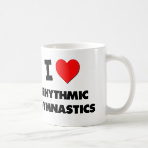Jag älskar rytmisk gymnastik kaffemugg