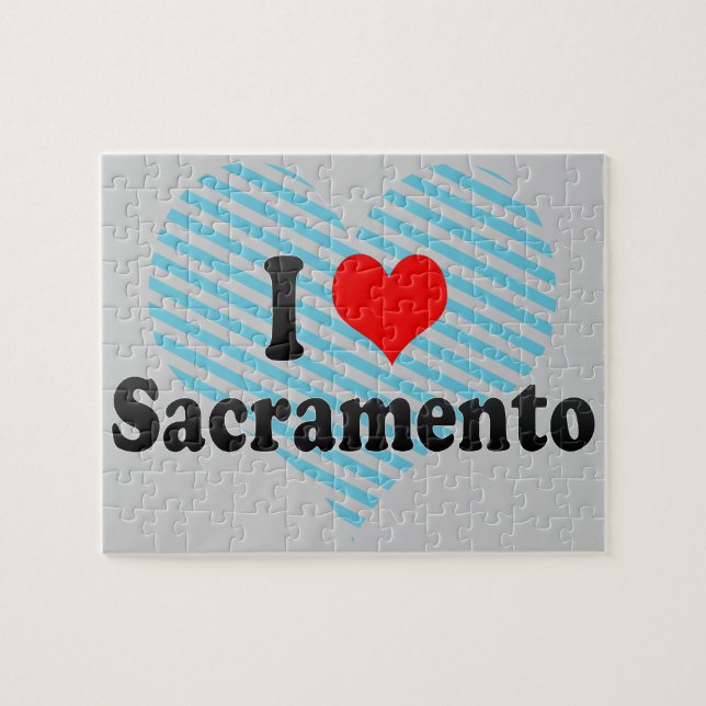 Jag älskar Sacramento, United States Pussel (Horisontell)