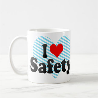 Jag älskar säkerhet kaffemugg