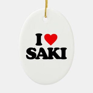 JAG ÄLSKAR SAKI JULGRANSPRYDNAD KERAMIK